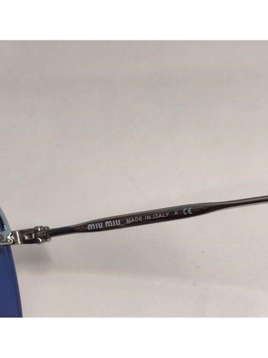 New Authentic Miu Miu Blue Cloud Sunglasses MU56U main image 5